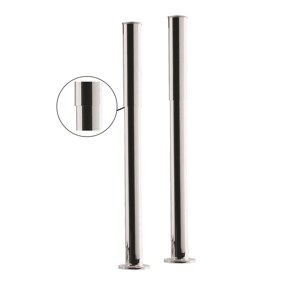 Product cut out image of BC Designs Victrion Traditional Bath Legs with Adjustable Shrouds CTW910